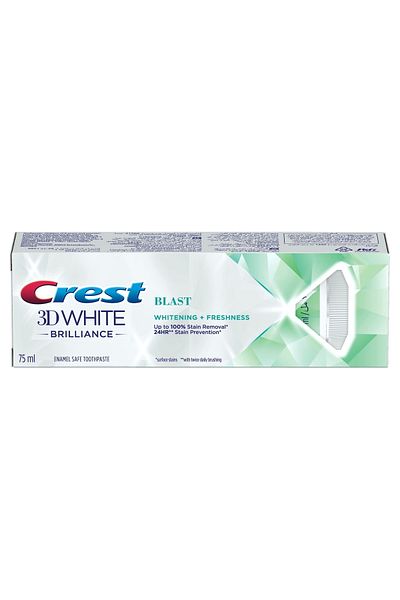CREST Toothpaste 3d White Brilliance Blast 75 ml Advanced Whitening & Enamel-safe Brilliance