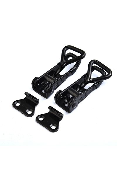Choice 4pcs Adjustable Toolbox Case Metal Toggle Clamp Latch Catch Clasp Quick Release Anti-Slip Push Pu...