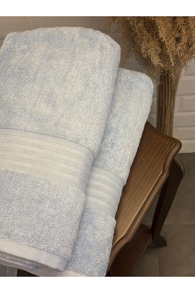 Explore Home Cotton, Bath, Towel - Blue (Life Gift)