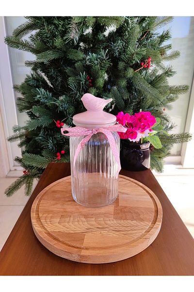 Madame Coco Bird Jar Classic 1300 ml Powder - Bird Jar with Lid 1300 ml Powder