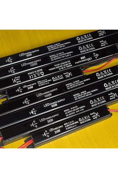 MANVIV LIGHTING 4 pieces 100W 12V AC120-240V MANVIV LED Thin Power Supply Lighting DC24V 12V 1/2/3/4 PCS Transformer