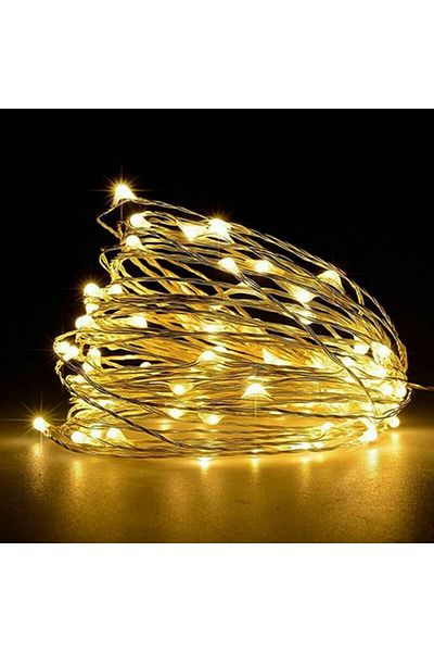 Choice 1M10LED Warm White 1Pack Fairy Light String Led Copper Wire String Light 1/2/3/5/10M Battery Powered