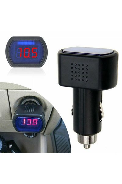 Choice Car Battery Voltage Meter Universal 12V-24V Digital LED Auto Car Voltmeter Cigaret Lighter Volt V...