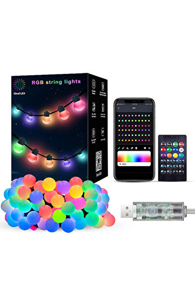 Choice سلسلة مصابيح LED بطول 10 أمتار و50 مصباحًا مع جهاز تحكم عن بعد، مصباح ...