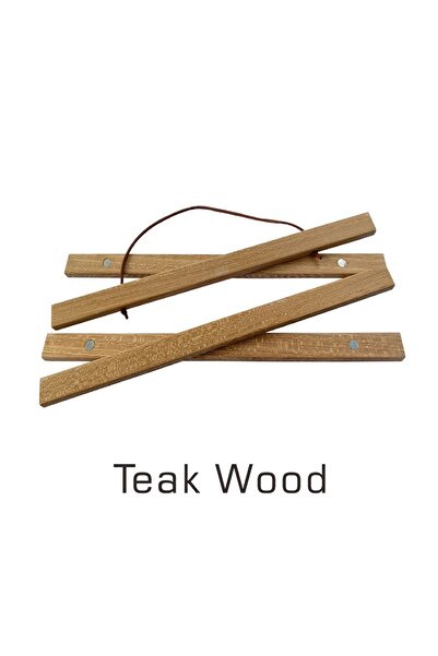 Choice9 40cm(15.7IN) Teak Wood 1PC Magnetic Wooden ture Hanger Frames Poster ...