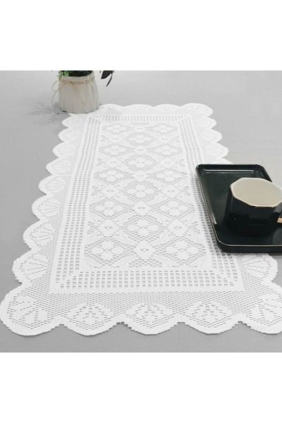 Choice 38x75cm Modern minimalist white lace table runner Nordic dining table tablecloth decoration coffee t