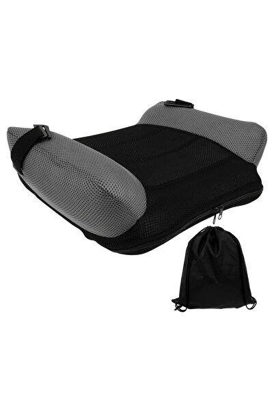 Choice وسادة مقعد سيارة قابلة للنفخ باللون الأسود، مقعد معزز محمول مع حقيبة ت...