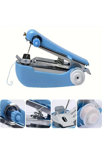 Choice blue Portable Manual Sewing Machine - Easy to use, battery-free operation, multi-colours available
