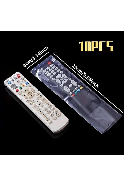 Choice 10 قطع من أكياس الانكماش الحراري الشفافة للتلفزيون وجهاز التحكم عن بعد - بلاستيك مقاوم للماء والغبار F