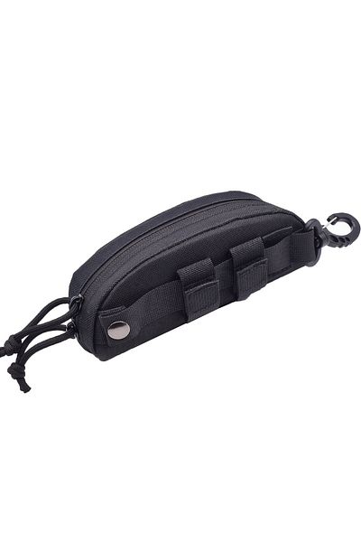 DUTRIEUX black Tactical Fashion Glasses Case for Outdoor Lovers - Durable polyester, black, suitable for hunt