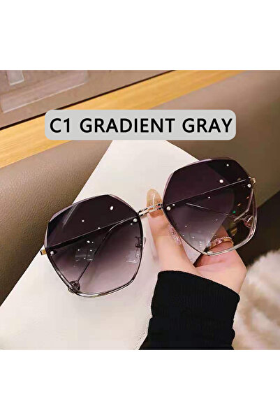 Choice Other C1 New Fashion Brand Design Vintage Rimless Pilot Sunglasses Wom...