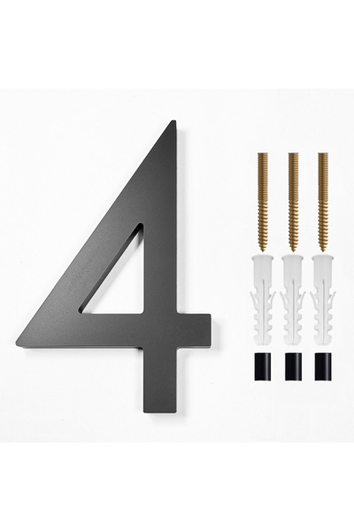 Choice 4 قطعة رقم المنزل العائم، حروف حديثة أبجدية الباب، أرقام ثلاثية الأبعا...