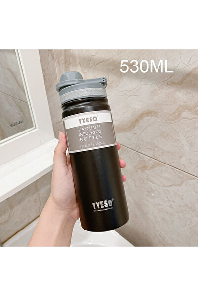 Choice 530ML Black 530ML Tyeso Thermal Water Bottle Stainless Steel Coffee Th...
