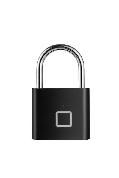 Choice P2-black Cdok P2 Smart Fingerprint Padlock Waterproof Zinc Alloy Biometric Padlocks With Buit-in Rec