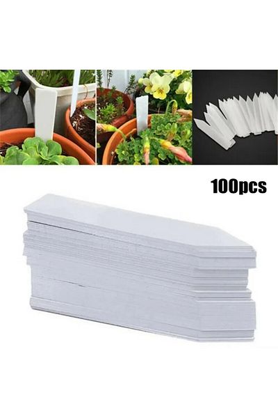 Choice 100pcs Garden Plant Labels Plant Accessories Flower Pots Plastic Plant Tags Nursery Markers Label...