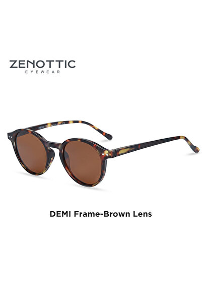 Choice ZENOTTIC 006 نظارات شمسية مستقطبة دائرية عتيقة بعدسات بنية من ZENOTTIC...
