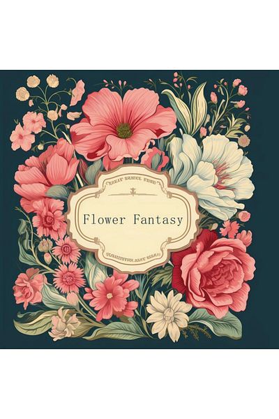 Choice 20x20cm 22pages Flower Fantasy Art Coloring Book 22 Page Gift For Birthday Party Relieve Stress Kill