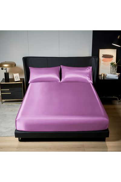 Choice Only Pillowcases SD-1s-zi se UPzo 100%Polyester 1pcs satin surface Bedding Fitted Sheet（No pillowcas