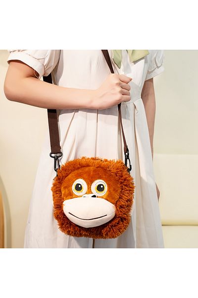 Choice see choice option bag 20cm TM Simulation Monkey Orangutan Doll Super Soft Stuffed Bag Animals Plush