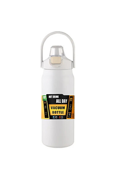 Choice 1000ml White 304 Stainless Steel Thermos Portable Outdoor Thermal Mug ...