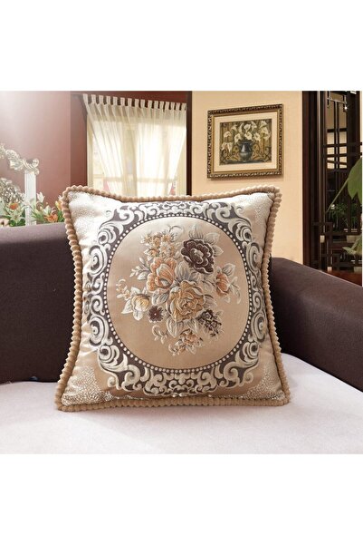 Choice غطاء وسادة بتصميم أوروبي كلاسيكي، مقاس 480 مم × 480 مم، غطاء وسادة أري...