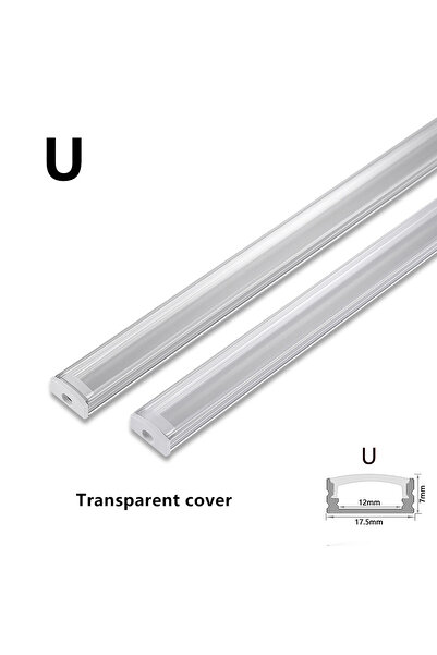 Choice غطاء شفاف على شكل حرف U 8 قطع 1-35 قطعة/الوحدة 50 سم ملف تعريف زاوية أ...
