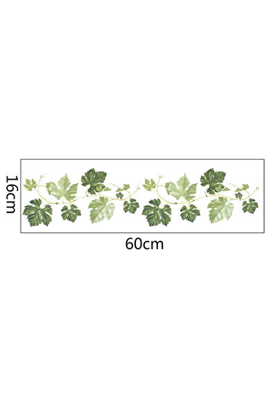 Choice 16 × 30 سم × قطعتان باللون الأسود قطعتان من أوراق النباتات الخضراء لغر...