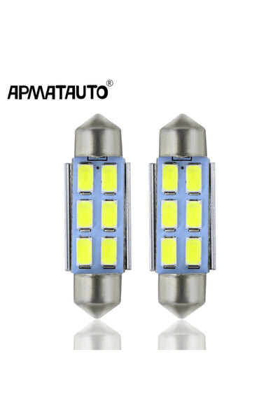 Choice 4pcs 39mm white 4x for VW Bora Caddy Golf III V Jetta NUMBER PLATE LIGHT LED 39mm c5w for 6-SMD Err
