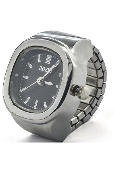 Choice ساعة كوارتز بحلقة فضية سوداء جديدة وعروض رائعة إبداعية مصنوعة من سبيكة...