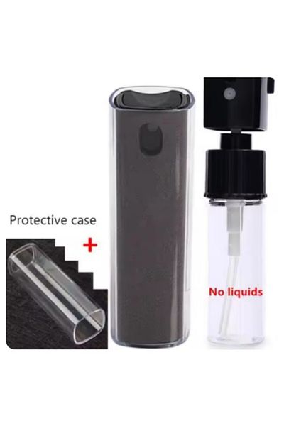 choice2 GRAY Microfiber Screen Cleaner Spray Bottle Set Mobile Phone Ipad Computer Microfiber Cloth Wipe Iph