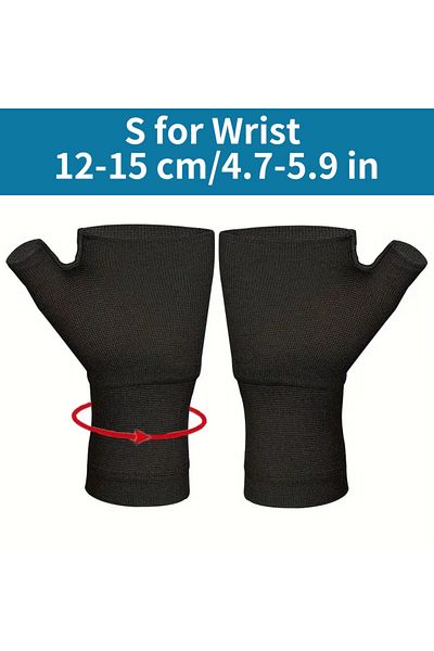 Choice Black S size one pair Second-level pressure elastic wrist gloves mouse hand sports warm pressurized