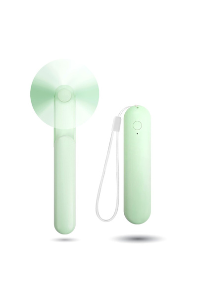 choice2 green Handheld Mini Fan, Portable Small Pocket Fan, USB Rechargeable ...