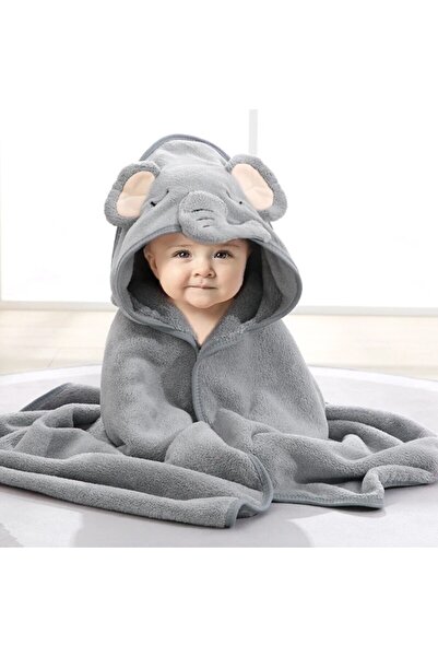 Choice 0.8m Little Gray Elephant Class A Direct For Babies To Hold Quilt Blan...