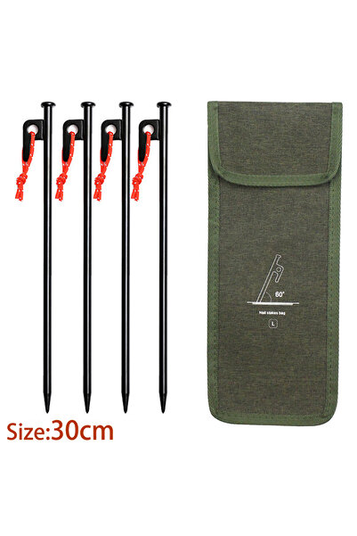 Choice 4 قطع 30 سم 4 قطع 20/30 سم مسامير خيمة خارجية أوتاد خيمة فولاذية شديدة...