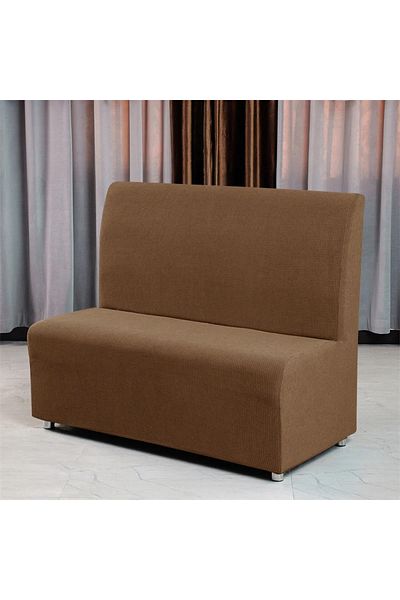 Choice A1 Sofa Cover 1PC Polar Fleece Armless Sofa Cover Stretch Restaurant Sofa Slipcover Solid Color Anti