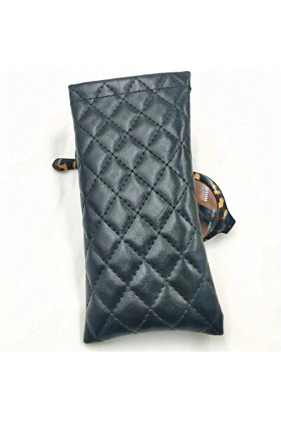 Choice Black 1PC 1/2/4Pcs Portable Squeeze Eyeglasses Case PU Leather Soft Su...