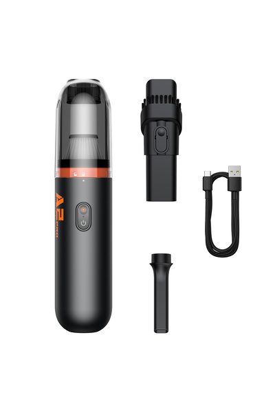 Baseus مكنسة كهربائية A2pro بقوة شفط 6000 باسكال، قابلة لإعادة الشحن عبر USB-C، مزودة بفلتر HEPA - لون أسود