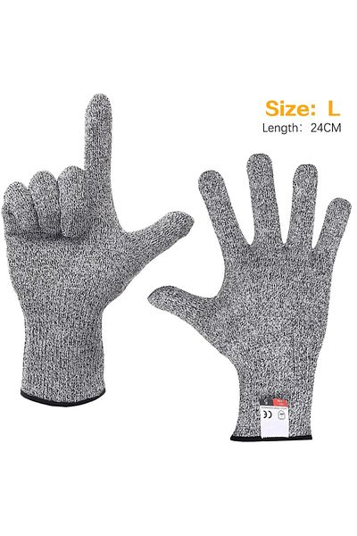 Choice L Level 5 HPPE Anti-Cut Gloves Kitchen Gardening Anti-Cut Knitted Gloves Anti-Thorn Wear-Resistant .