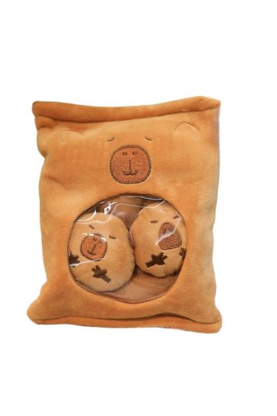 Choice Capybara Bag 21cm Kawaii Capybara Plush Snack Bag Cartoon Throw Pillow Capibara Plushie Doll Creativ