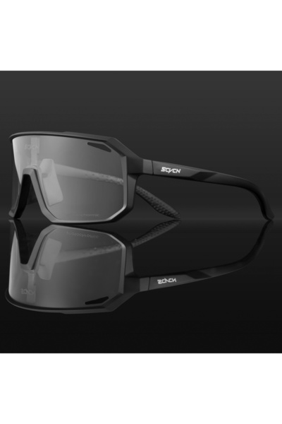 Choice نظارات شمسية SCVCN للرياضات الخارجية وركوب الدراجات، عدسة واحدة بدون علبة، نظارات شمسية للرجال، مقاس M