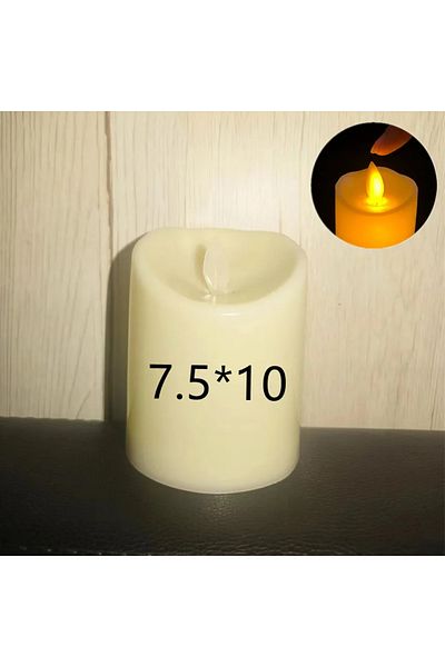 Choice 7.5cm-10cm Flameless Flickering LED Candles Light Flameless Candles Battery Powered Candles for Wedd