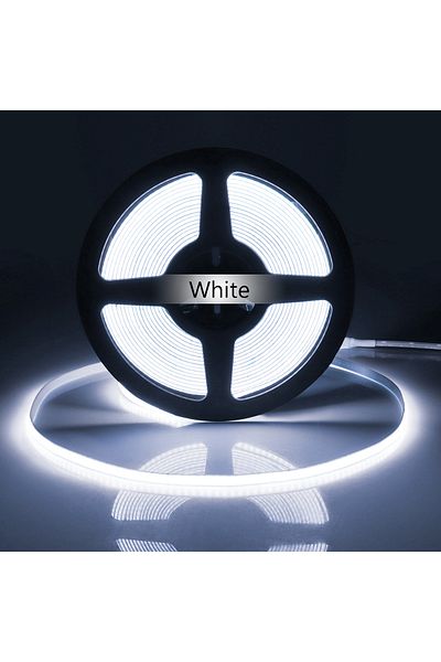 MALITAI DC12V 5M WHITE 5M 10M COB LED Strip Light 12V 24V 320LEDs/M High Brightness FCOB Flexible LED Bar Ta