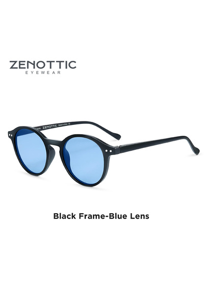 Choice ZENOTTIC 002 نظارات شمسية مستقطبة دائرية عتيقة بعدسات زرقاء من ZENOTTI...