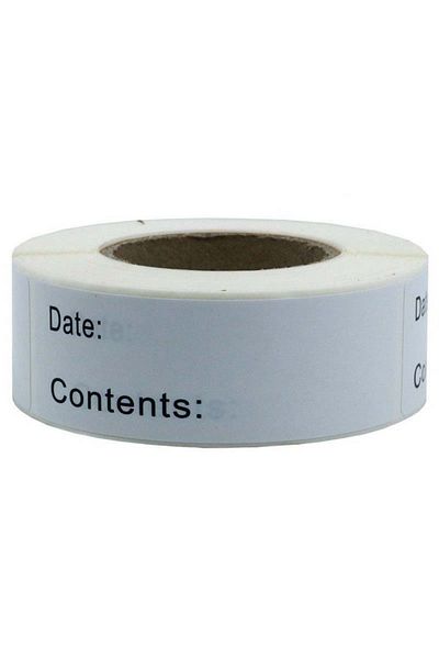 Choice A Paper Adhesive Label Roll Freezer Refrigerator Food Storage 7.5x2.5cm White Stationary Sticker L.