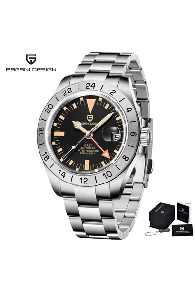 Choice Orange 2024 New PAGANI DESIGN GMT Men Automatic Mechanical Watch Class...
