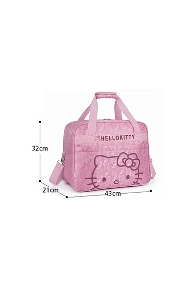 Choice Hello Kitty Travel bags Cute Hello kitty cat Messenger luggage bag travel bag Cartoon portable shoul