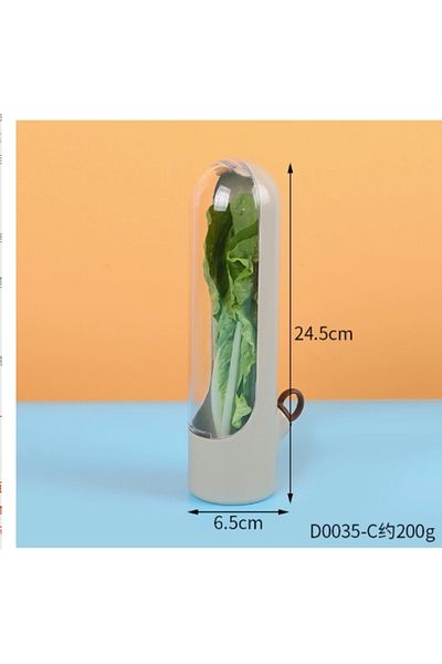Choice 1PCS Grey Herb Saver for Refrigerator Vegetable Preserving Bottle Fresh Herb Keeper Pod Cilantro Sav