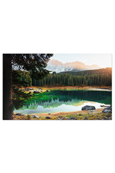 StoryGift Romania Tablou Canvas: Peisaj Montan Linistit - Munti, Arbori, Aventura, Peisaj