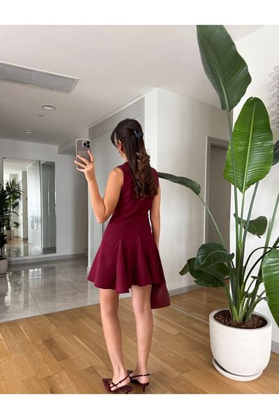 Deppot Bordo Breast Tie Plired Pinterest Double Short Dress