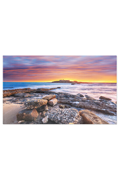 StoryGift Romania Tablou Canvas Peisaj Maritim Minunat Intr-o Seara De Primav...